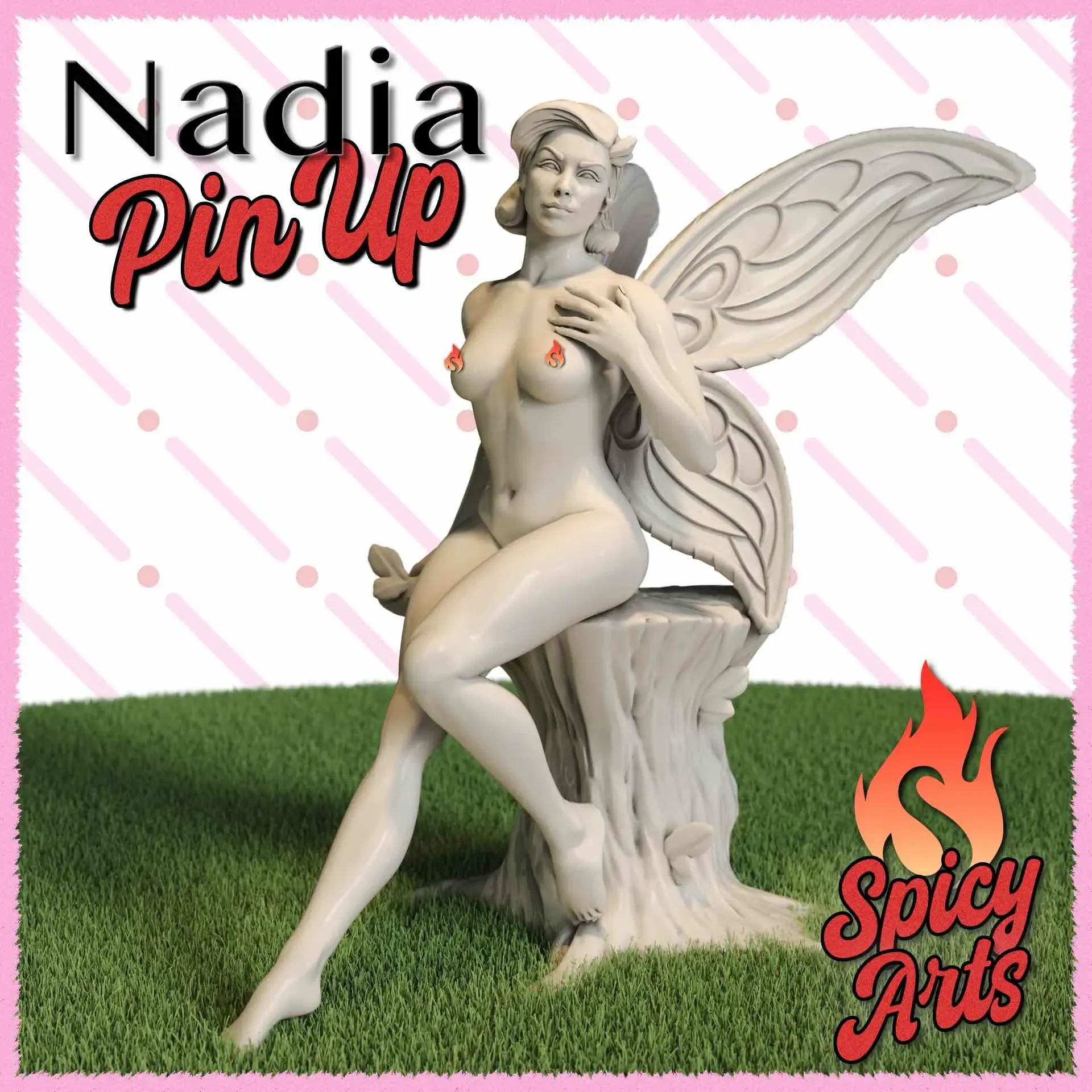 Nadia - (NSFW) Sitting with Wings