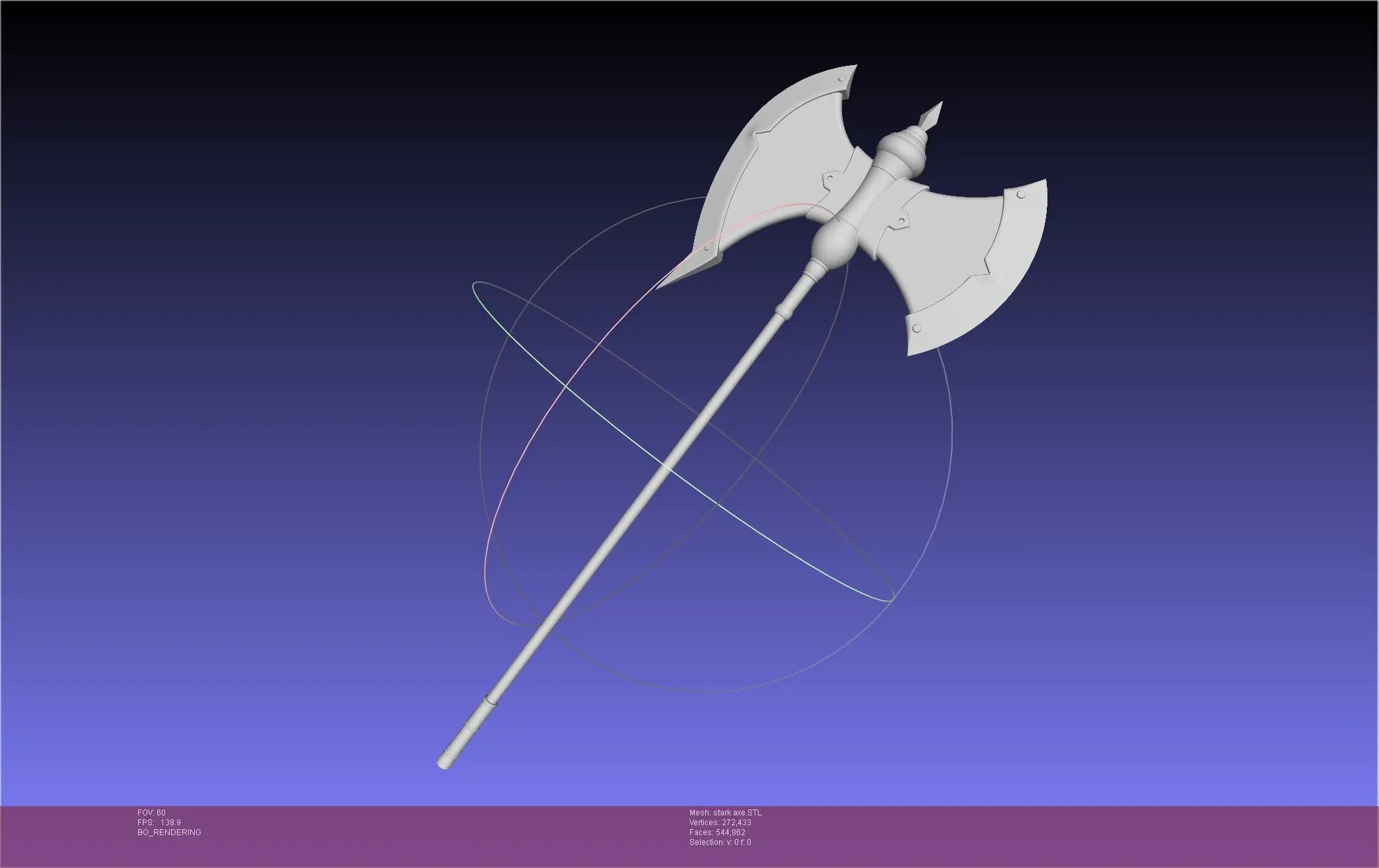 Frieren Stark Axe Printable Model
