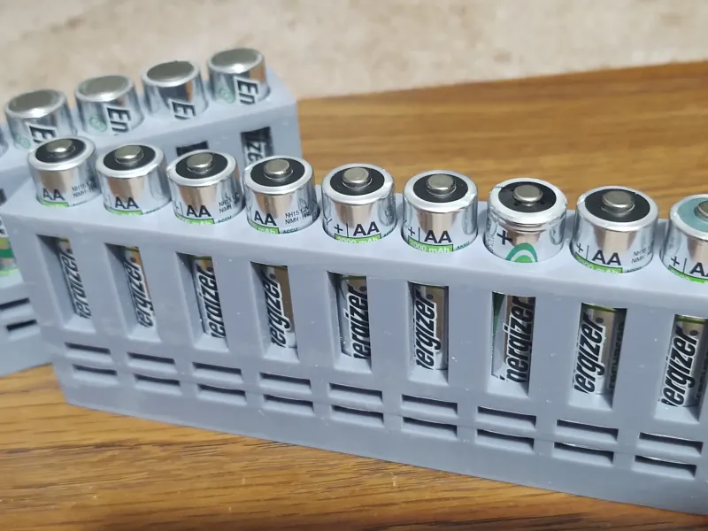 9x AA-batterijhouder