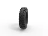 Offroad tire 76 Scale 1:25-2