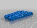 Forchette ferroviarie in legno con traversine e piccole curve-5