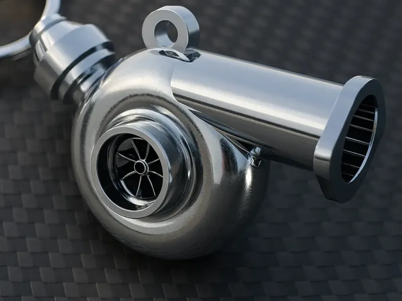 TURBOCHARGED KEYCHAIN 