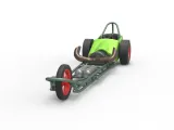 Three wheeled dragster with Turbonique Rocket Turbine 1:25-3