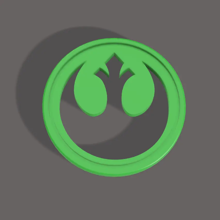 3D Printer Files 3MF File Star Wars Rebel Alliance Coin