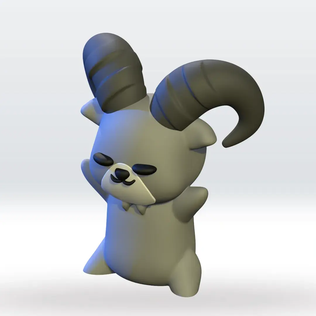 Ram Character Middle Part Characters & Creatures STL Descarga - Baby Ram 99 Nights in the Forest ...