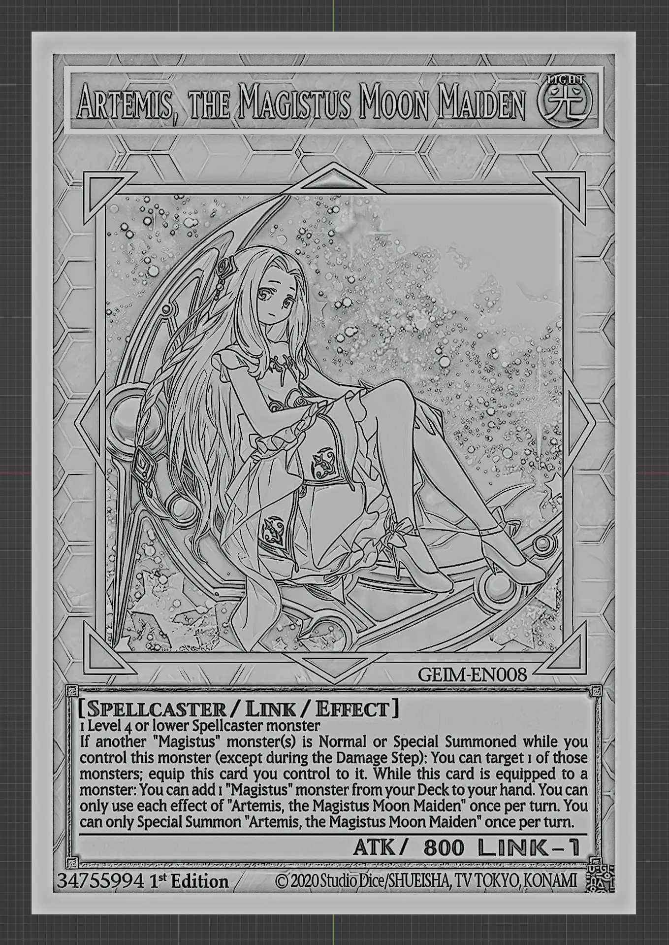 ARTEMIS, THE MAGISTUS MOON MAIDEN - YUGIOH