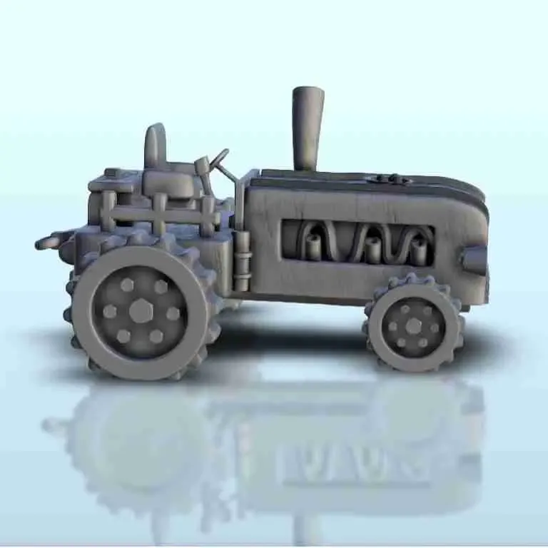 Modern tractor 1 - miniatures warhammer terrain scenery