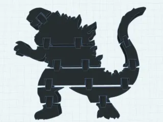 Flexi Godzilla  Flexible Toy