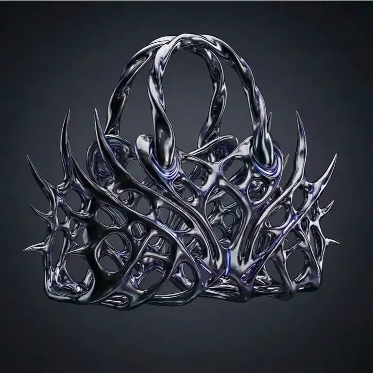Organic Handbag Shell – Sculptural Fashion Accessory