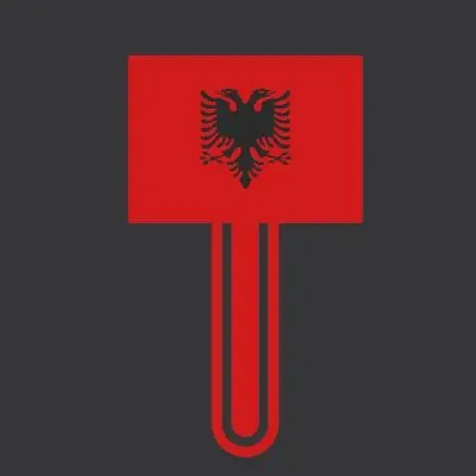 AL - Albania Flag bookmark