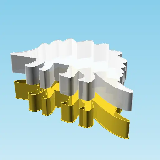 Dinosaur Icon 0040, nestable box (v2)