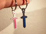 Minecraft Sword KeyChain-0