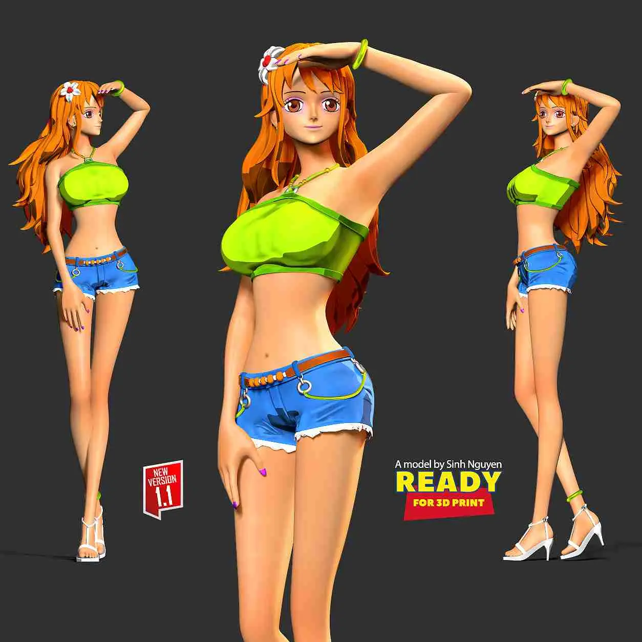 Nami with summer - One Piece