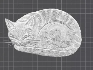 wallart 眠り猫