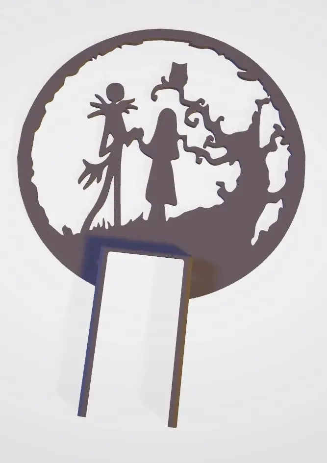 Ring Door Bell Decoration - Jack and Sally 2