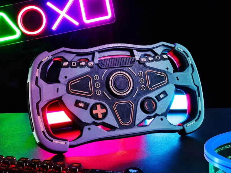Cyber Steering Wheel Ornament