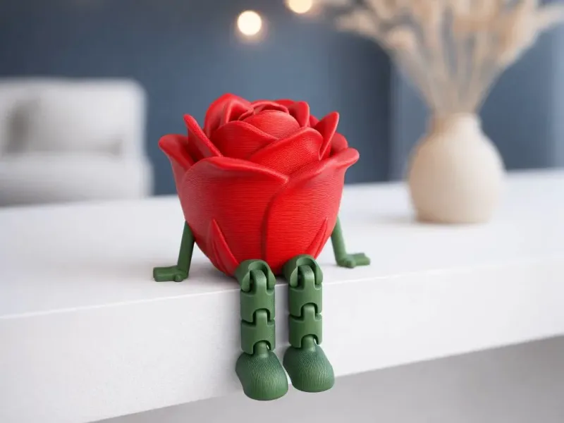 Flexi Rose Figure | Articulated Valentine's Day Model