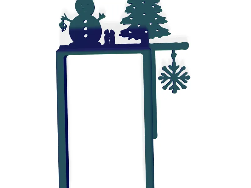 XMAS Tree Snowman - Ring Door Bell Decoration -