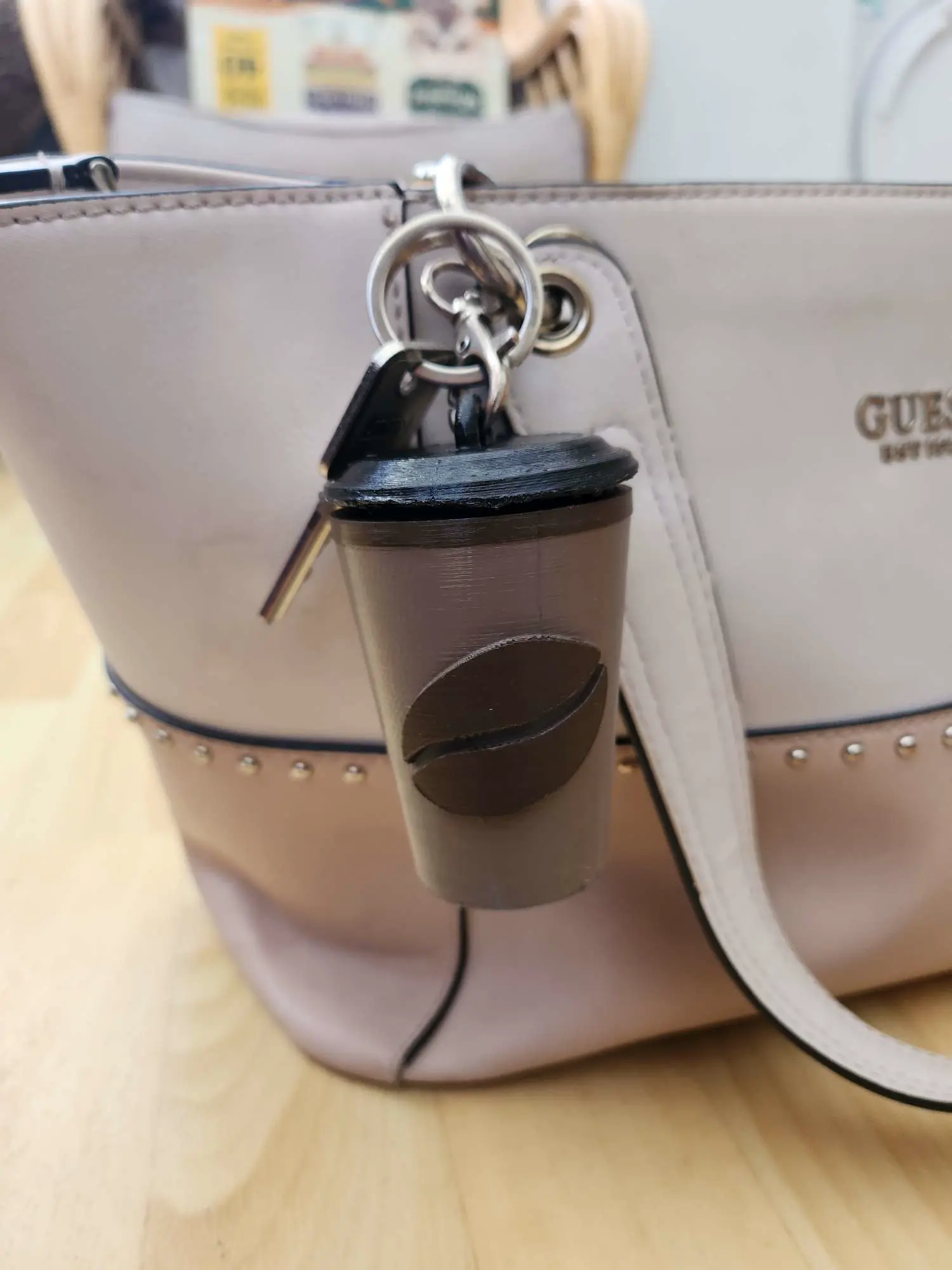 keychain storage box, coffee bag charm, pill box