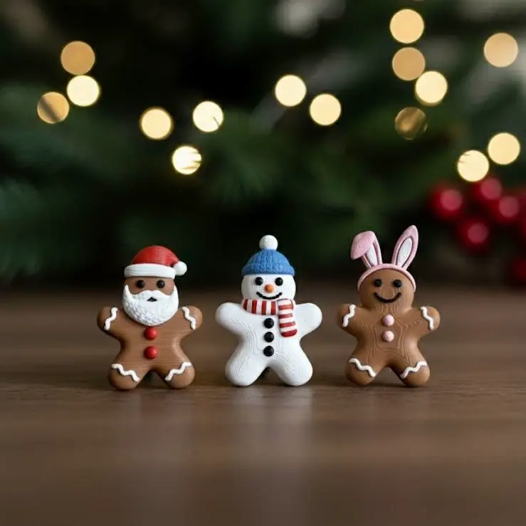 Chrismas ornament figurines galletas de gengibre mini