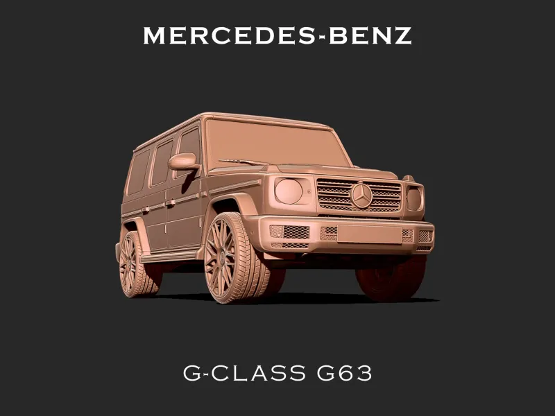 مرسيدس بنز الفئة G63 G63 نموذج طباعة ثلاثي الأبعاد