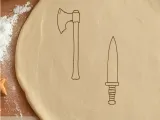 Axe And Knife Cookie Cutter, Biscuit Cutter-0
