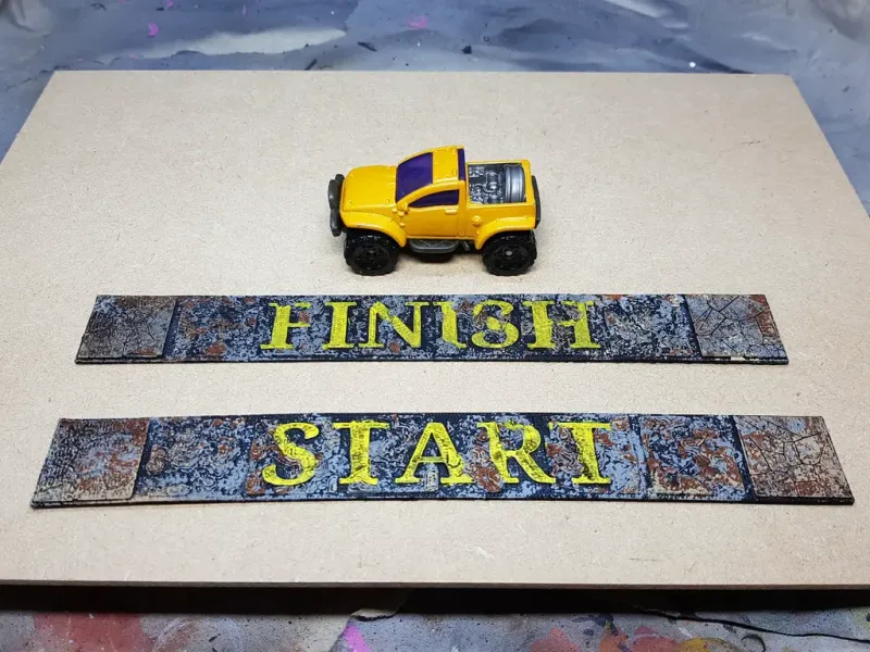 Gaslands Start and Finish lines