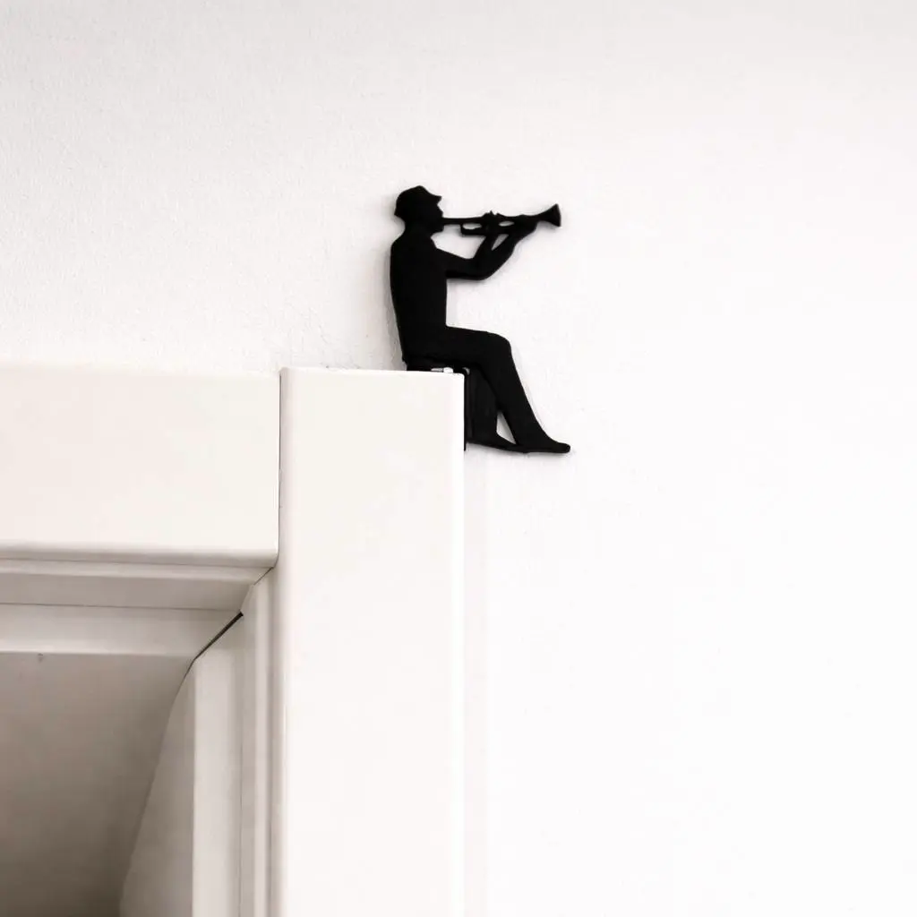 Trumpeter Silhouette Door Frame Decor