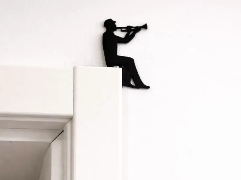 Trumpeter Silhouette Door Frame Decor