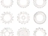 Industrial Gear Collection – Mechanical Cogwheel Set – CNC-5