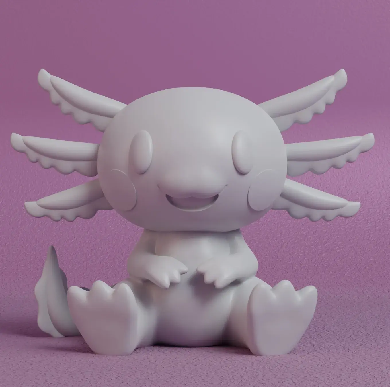 [Exclusive] Cute Toon Axolotl