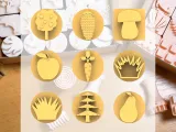 Ceramic Clay Stamp Set – Nature Elements (9 Stamps, 20 mm)-0