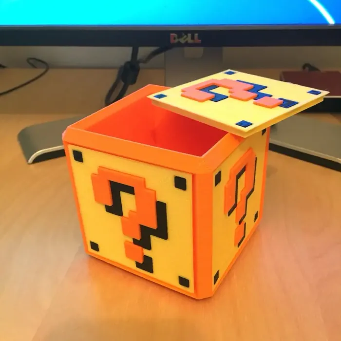 Free Other STL Download - Super Mario Blockby Pensami3D