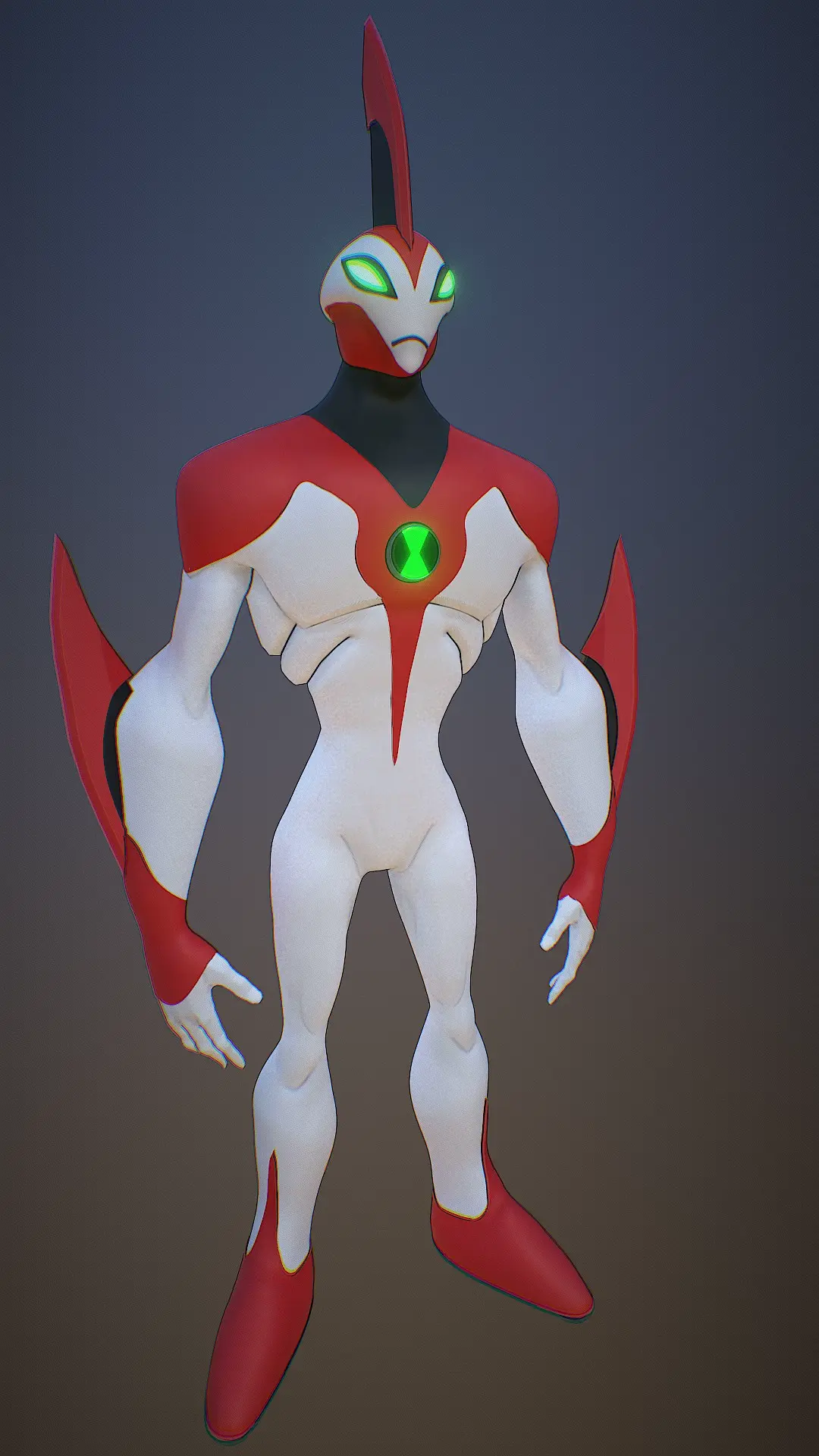 Waybig 3D Model - Ben 10 Alien for Easy Print (Version 2.0)
