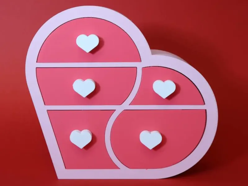 Cute Heart Jewelry Box