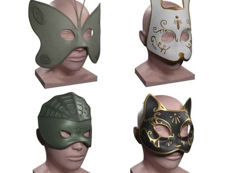 Bioshock - Party Mask SET for Multi Color Printing