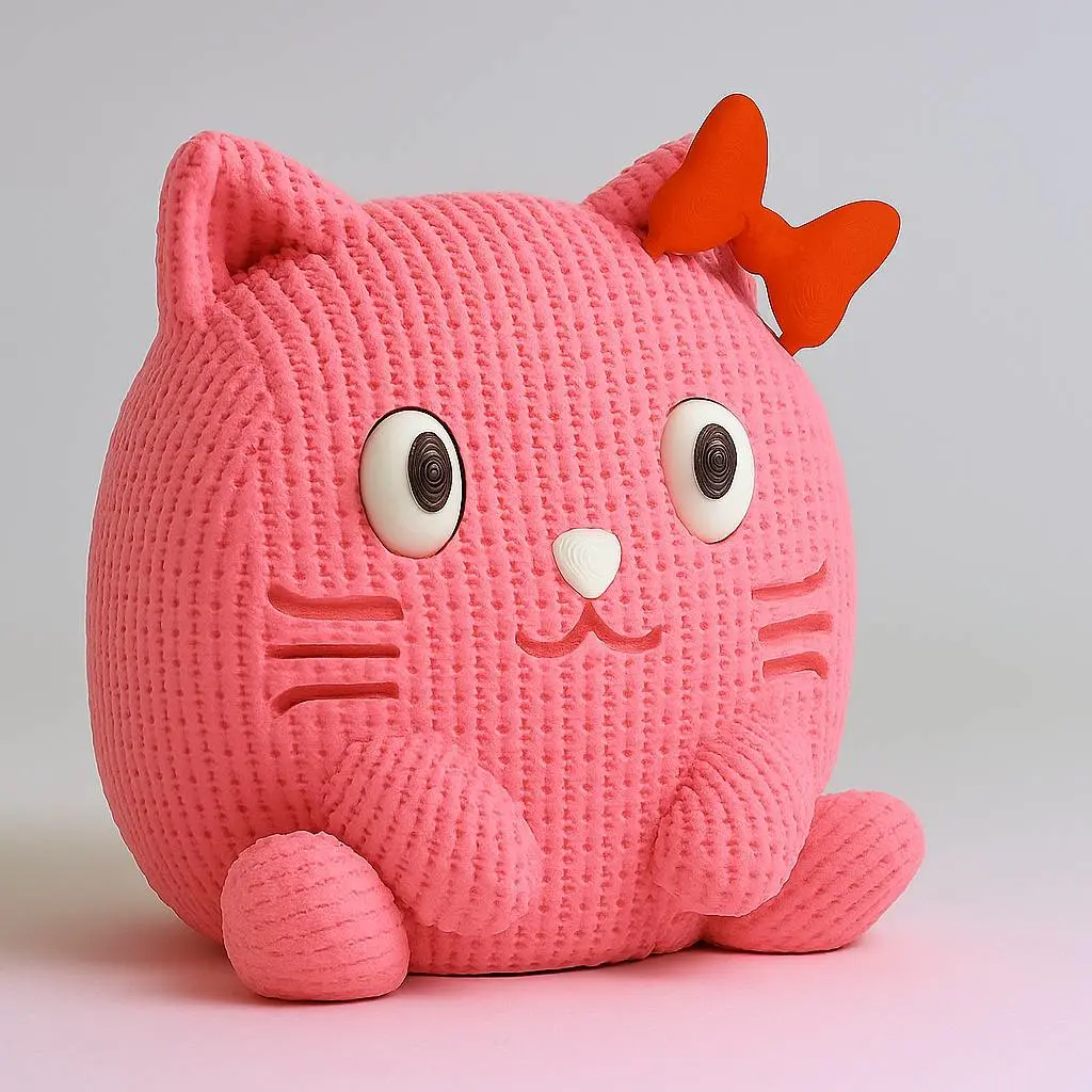 Knitted Kitty Cat - NO AMS - Cute Animals