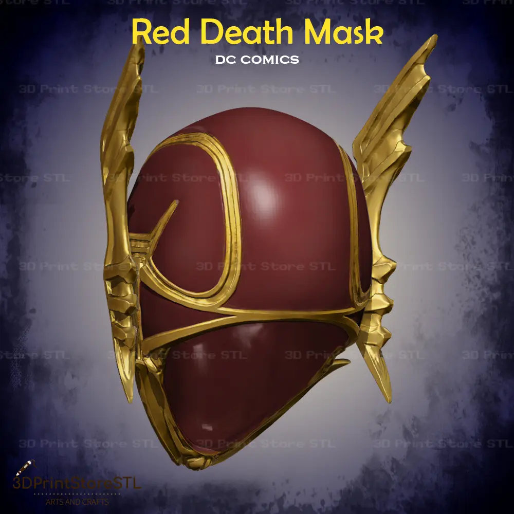 Red Death Batman Mask Cosplay DC Comics - STL File