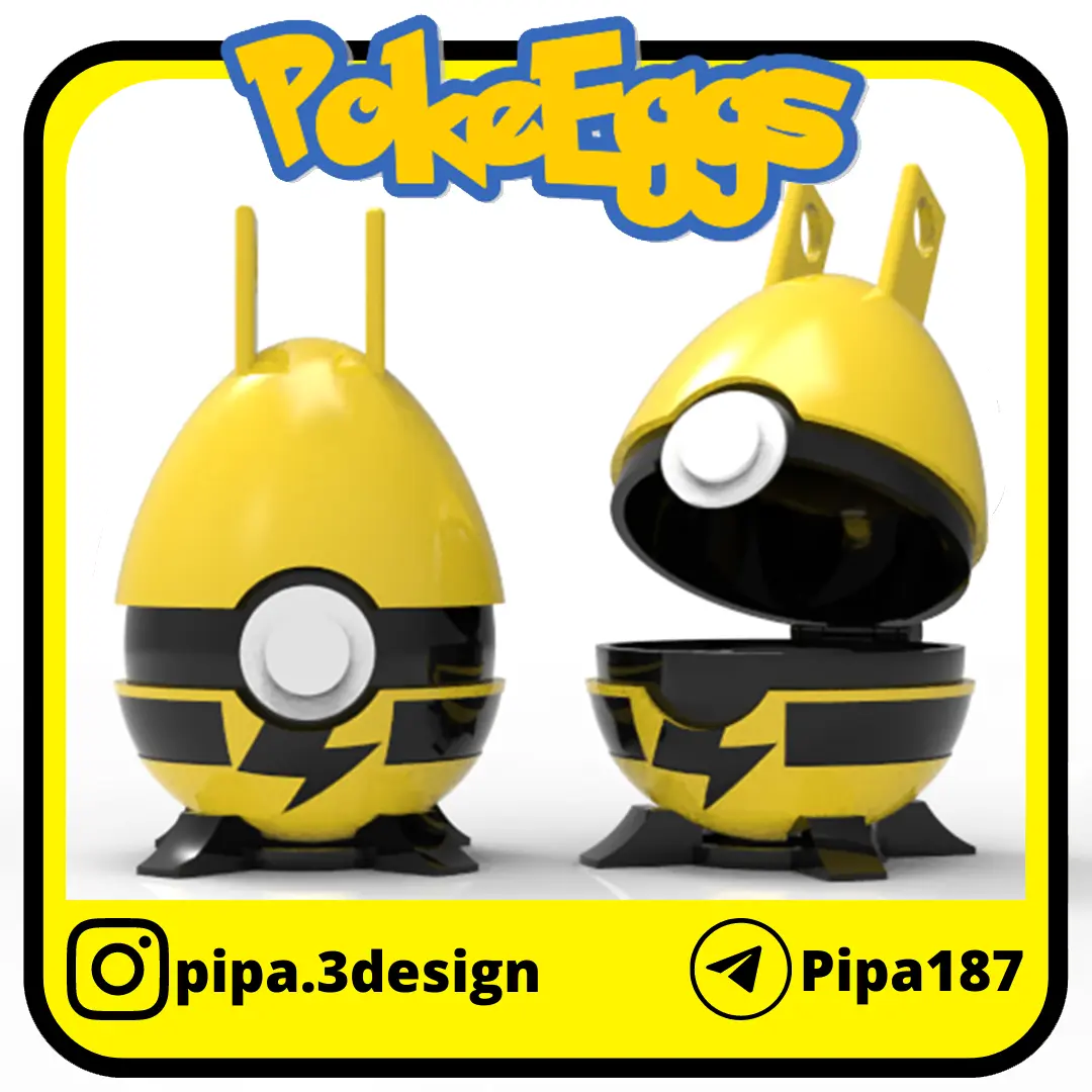 POKEBALLS ELEKID EASTER EGG WITH HINGE