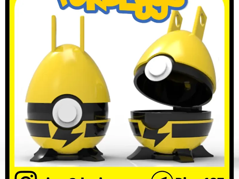 POKEBALLS ELEKID EASTER EGG WITH HINGE