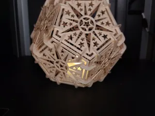 Lámpara Dodecaedro de Estrellas Entrelazadas