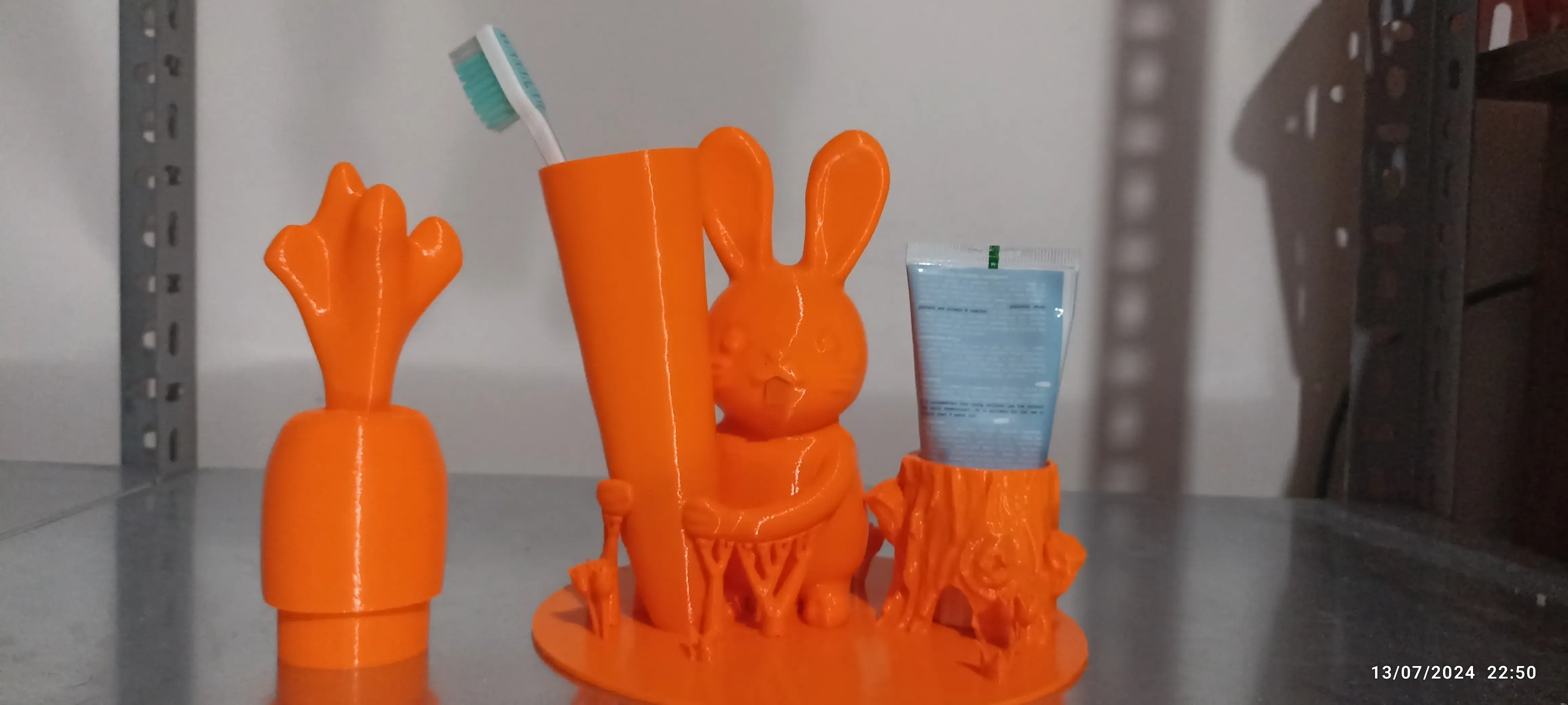 Suport de pastă de dinți și suport de pastă de dinți Bunny