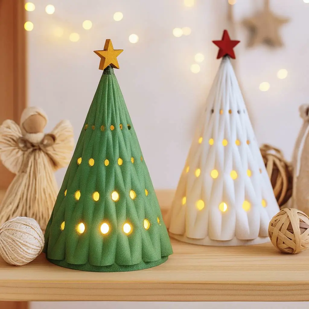 Christmas Tree Candle Holder Centerpiece Holiday Decoration