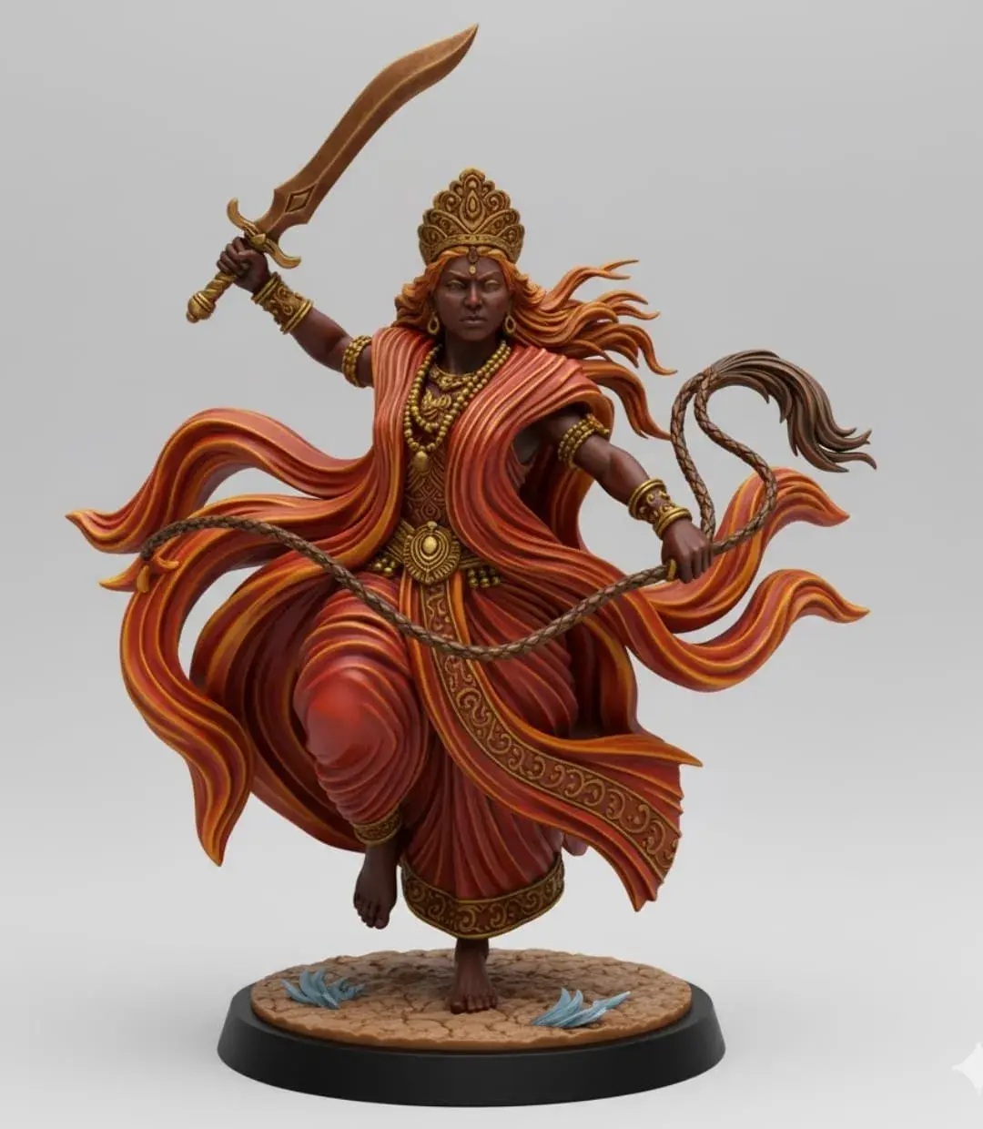 Statue of Iansã (Oyá) STL & 3MF File for 3D Printing | Other
