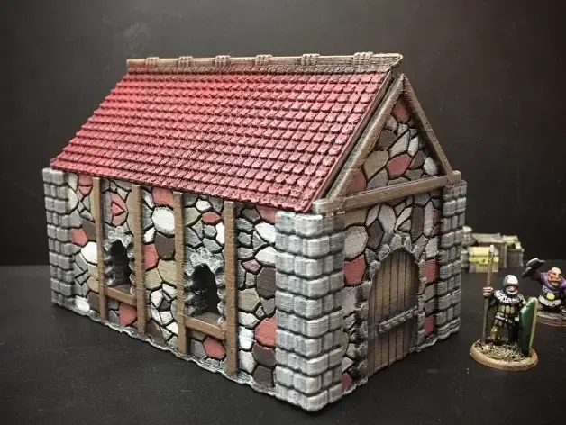 Medieval Cottage (28mm/Heroic scale and 15mm scale)
