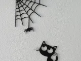 Kitty & spider wallart-0