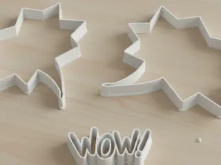 WOW! Comic Book Effect Cookie Cutter