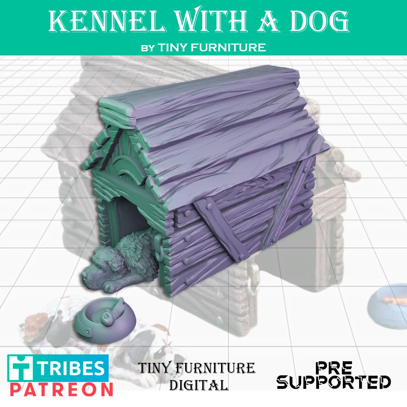 Kennel met hond