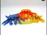 Articulated Crab with Sandy Base - multicolor - no supports-2
