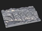 Mountain Ridge Topographic Relief Map – 3D Printable STL-6